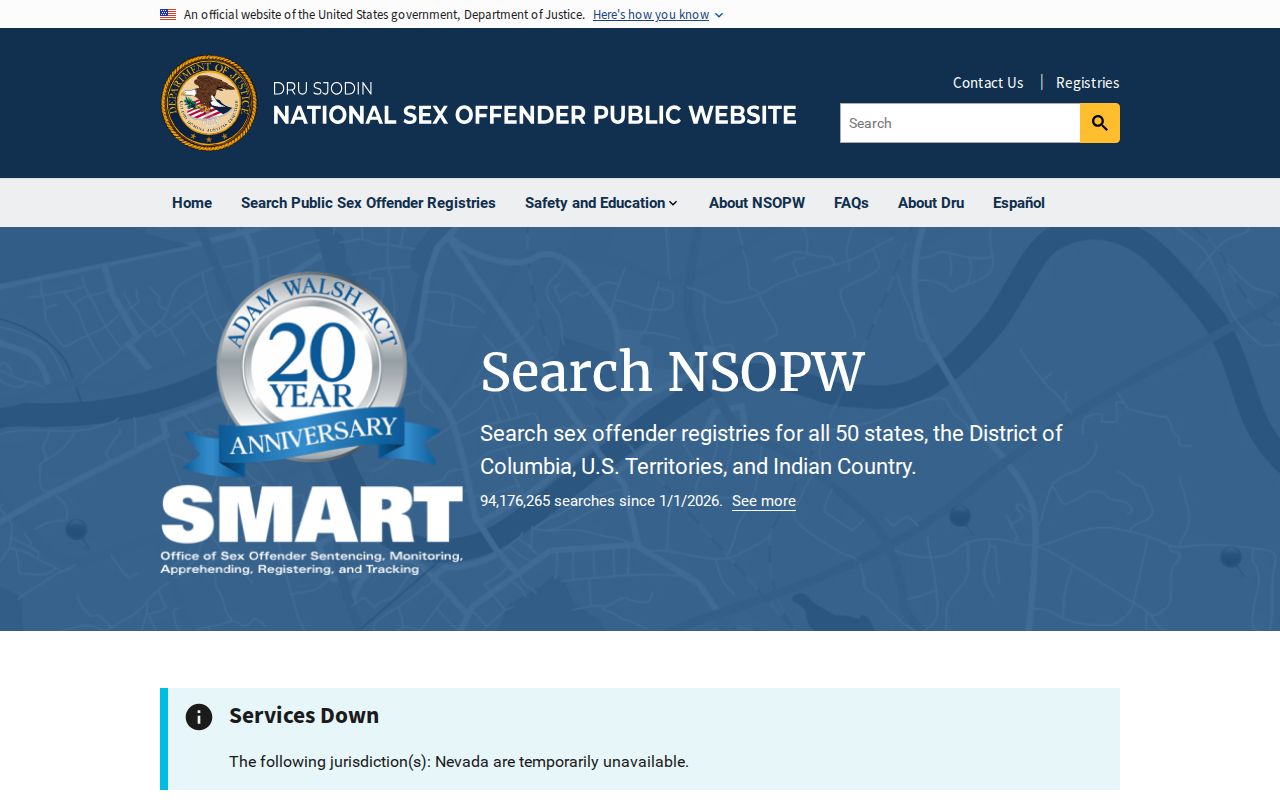 James City County sex offender check through the national registry